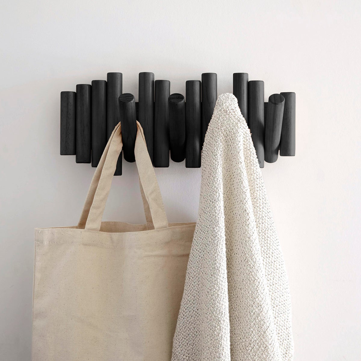 Black Picket Rail Hook The Container Store